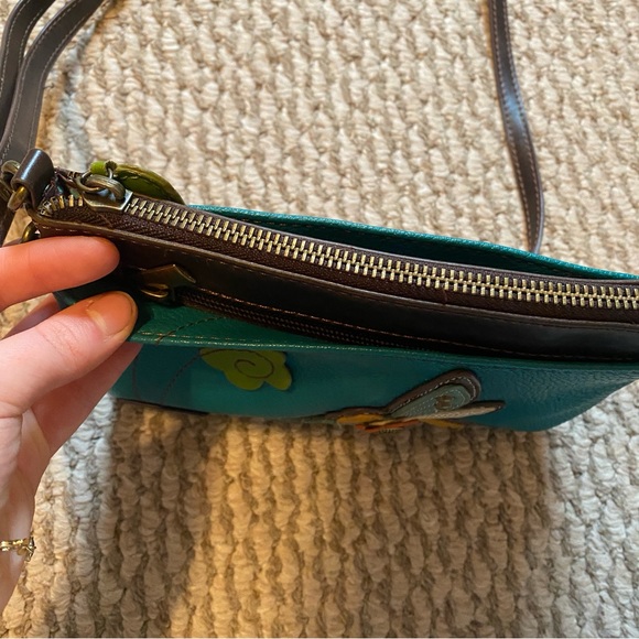 Crossbody dragonfly nature vegan leather bag - Picture 3 of 8